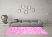 Machine Washable Solid Pink Modern Rug, wshabs1545pnk