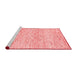 Modern Red Washable Rugs