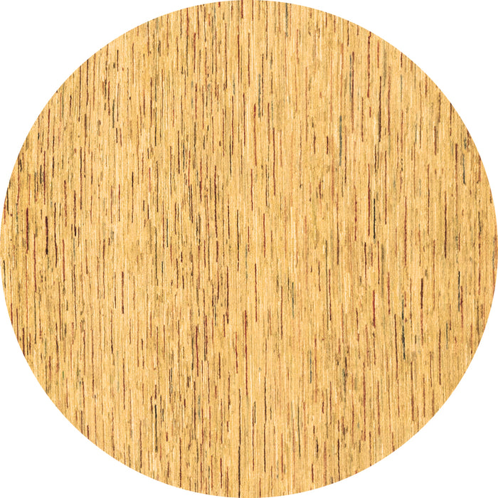 Round Solid Brown Modern Rug, abs1546brn
