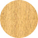 Round Solid Brown Modern Rug, abs1546brn