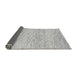 Sideview of Solid Gray Modern Rug, abs1546gry