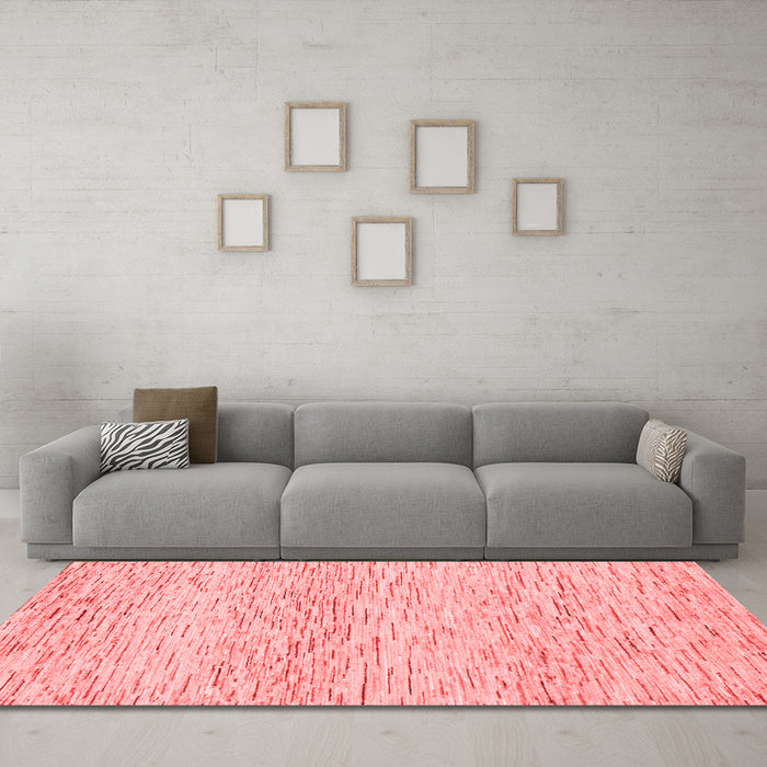 Modern Red Washable Rugs