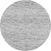 Round Solid Gray Modern Rug, abs1546gry