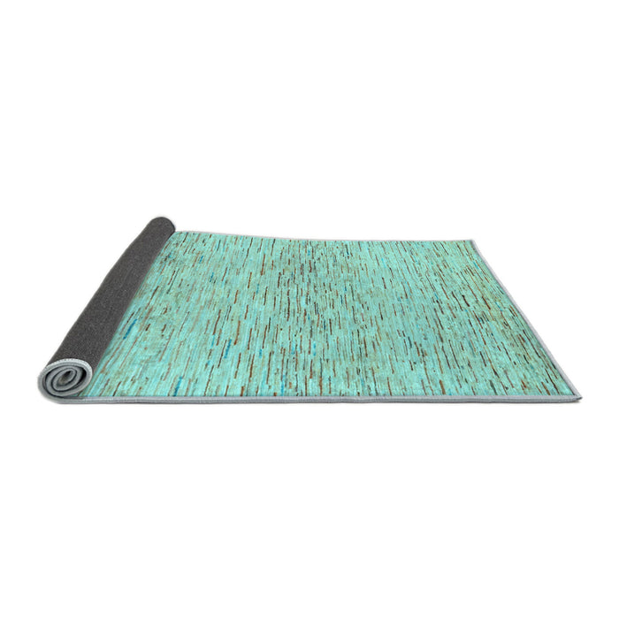Sideview of Solid Light Blue Modern Rug, abs1546lblu