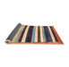 Sideview of Abstract Brown Red Modern Rug, abs1547