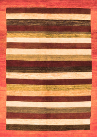 Abstract Orange Modern Rug, abs1547org