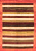 Abstract Orange Modern Rug, abs1547org