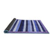 Sideview of Abstract Blue Modern Rug, abs1547blu