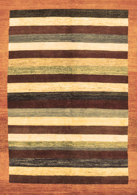 Abstract Brown Modern Rug, abs1547brn