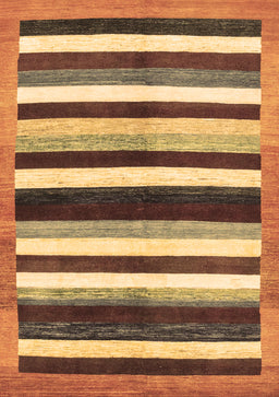 Abstract Brown Modern Rug, abs1547brn