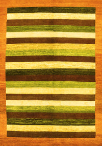 Abstract Yellow Modern Rug, abs1547yw