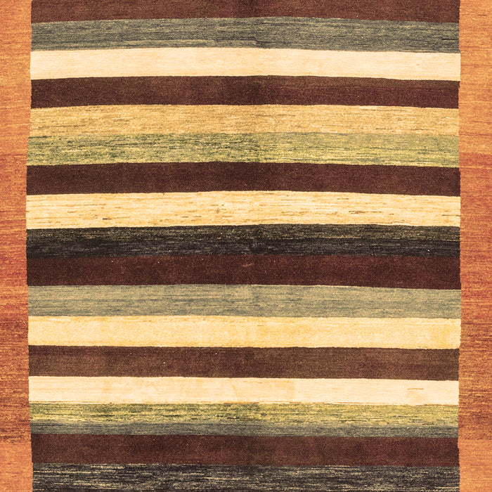 Machine Washable Abstract Brown Modern Rug, wshabs1547brn