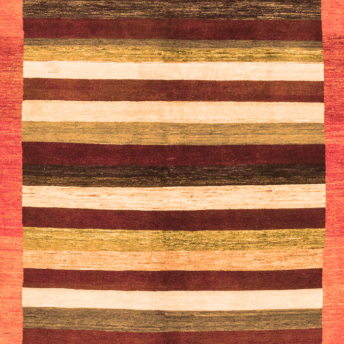Machine Washable Abstract Orange Modern Area Rugs, wshabs1547org