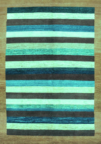 Abstract Turquoise Modern Rug, abs1547turq