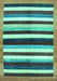 Abstract Turquoise Modern Rug, abs1547turq