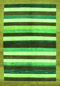 Abstract Green Modern Rug, abs1547grn