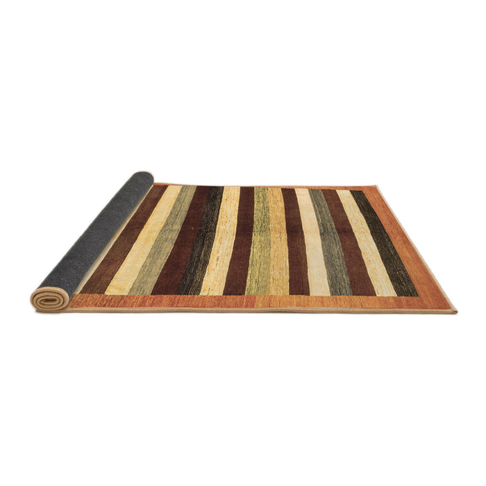 Sideview of Abstract Brown Modern Rug, abs1547brn