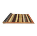 Sideview of Abstract Brown Modern Rug, abs1547brn