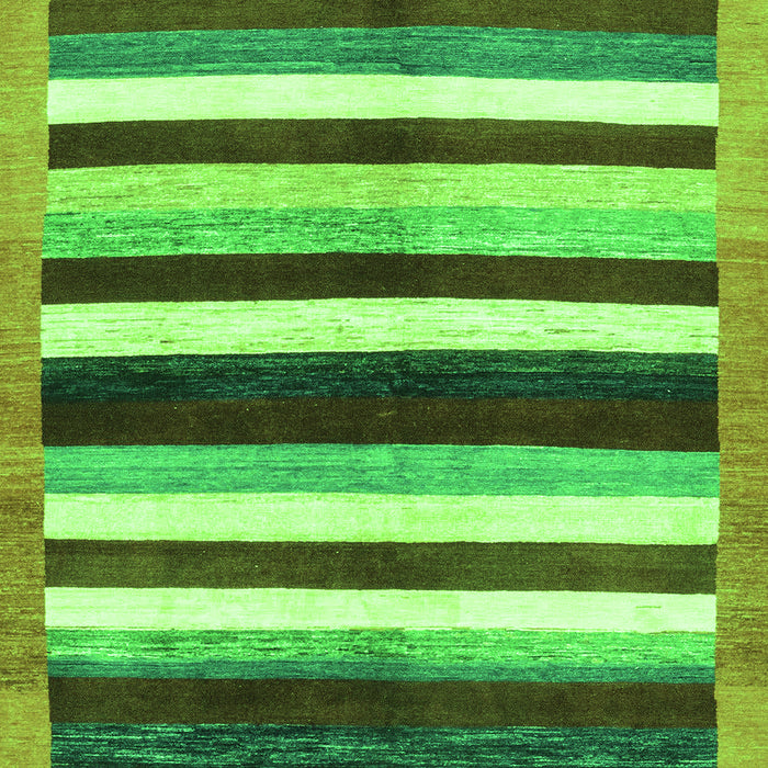 Machine Washable Abstract Green Modern Area Rugs, wshabs1547grn