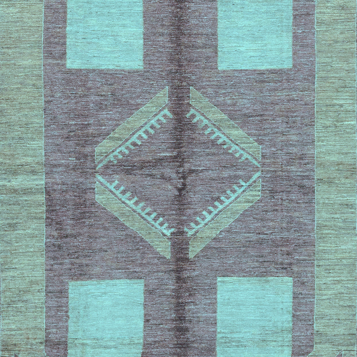 Abstract Light Blue Modern Rug, abs1548lblu