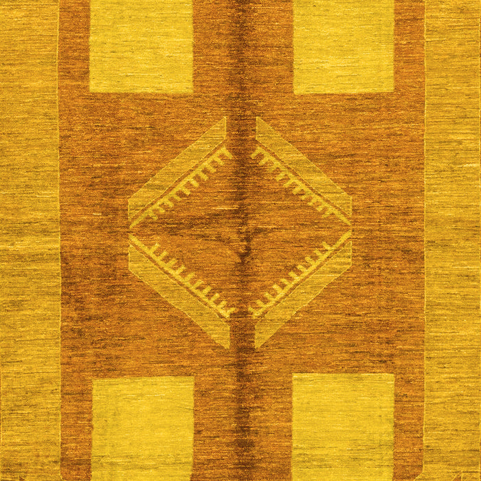 Abstract Yellow Modern Rug, abs1548yw