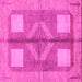 Square Abstract Pink Modern Rug, abs1548pnk