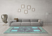 Machine Washable Abstract Light Blue Modern Rug in a Living Room, wshabs1548lblu