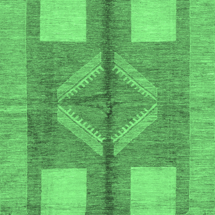 Machine Washable Abstract Emerald Green Modern Area Rugs, wshabs1548emgrn