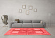 Modern Red Washable Rugs