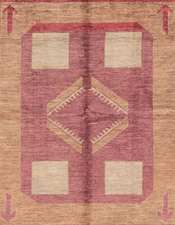 Abstract Brown Sand Brown Modern Rug, abs1548