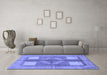 Machine Washable Abstract Blue Modern Rug in a Living Room, wshabs1548blu