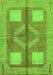 Machine Washable Abstract Green Modern Area Rugs, wshabs1548grn