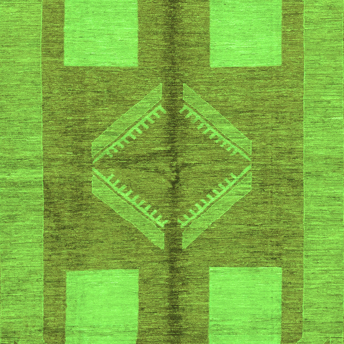 Machine Washable Abstract Green Modern Area Rugs, wshabs1548grn