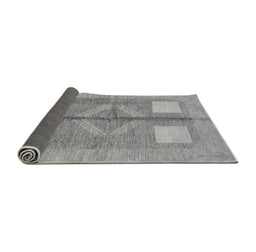 Sideview of Abstract Gray Modern Rug, abs1548gry