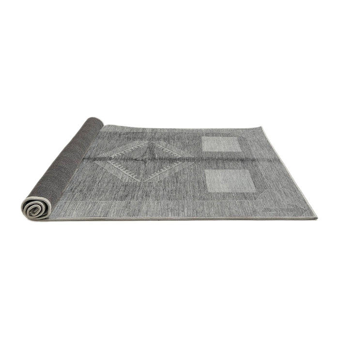 Sideview of Abstract Gray Modern Rug, abs1548gry
