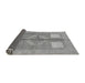 Sideview of Abstract Gray Modern Rug, abs1548gry