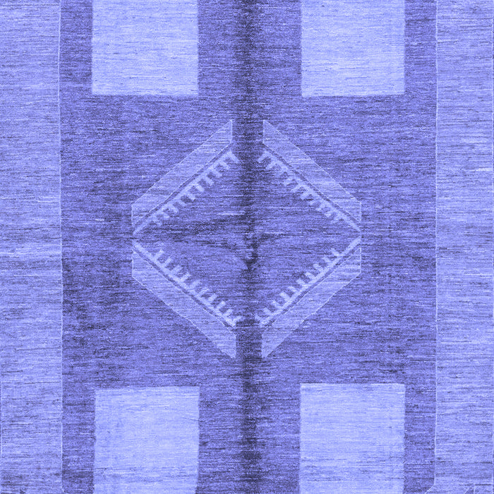 Abstract Blue Modern Rug, abs1548blu