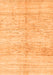 Solid Orange Modern Rug, abs1549org