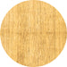 Round Solid Brown Modern Rug, abs1549brn