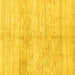 Square Solid Yellow Modern Rug, abs1549yw