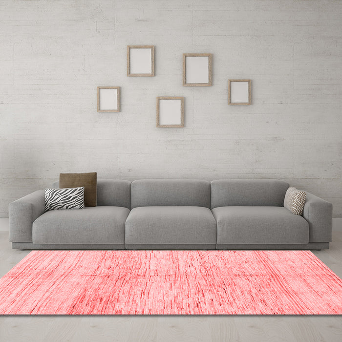 Modern Red Washable Rugs