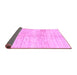 Sideview of Solid Purple Modern Rug, abs1549pur