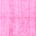 Square Machine Washable Solid Pink Modern Rug, wshabs1549pnk