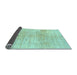 Sideview of Solid Light Blue Modern Rug, abs1549lblu