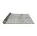 Sideview of Solid Gray Modern Rug, abs1549gry