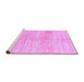 Sideview of Machine Washable Solid Purple Modern Area Rugs, wshabs1549pur