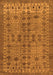 Machine Washable Abstract Orange Modern Area Rugs, wshabs154org