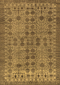 Abstract Brown Modern Rug, abs154brn