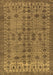 Abstract Brown Modern Rug, abs154brn