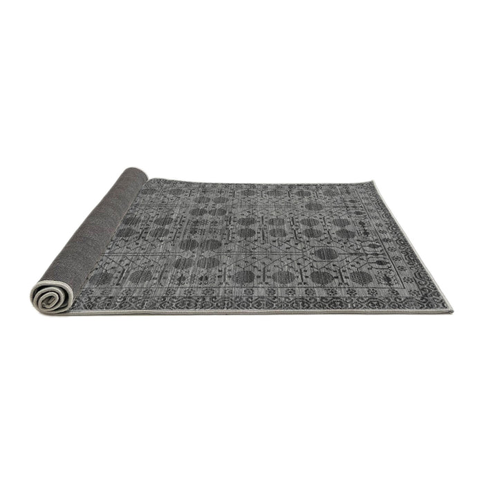 Sideview of Abstract Gray Modern Rug, abs154gry